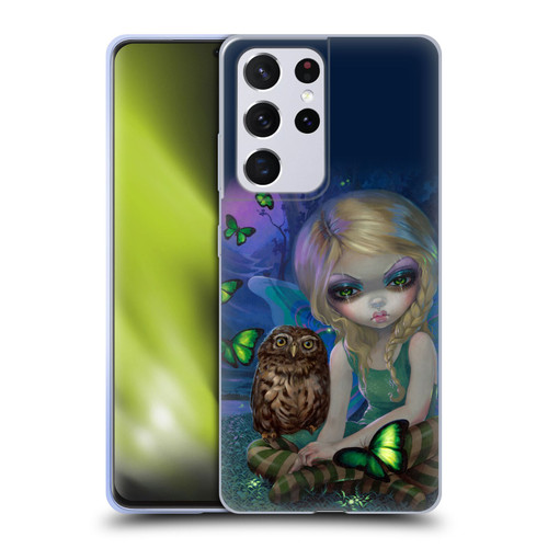 Strangeling Fairy Art Summer with Owl Soft Gel Case for Samsung Galaxy S21 Ultra 5G