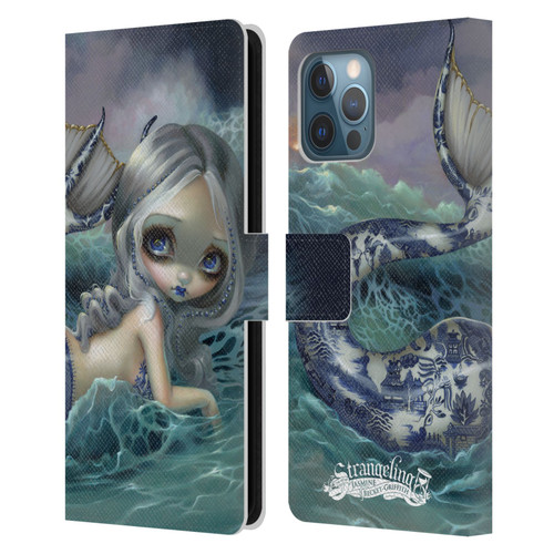 Strangeling Mermaid Blue Willow Tail Leather Book Wallet Case Cover For Apple iPhone 12 Pro Max