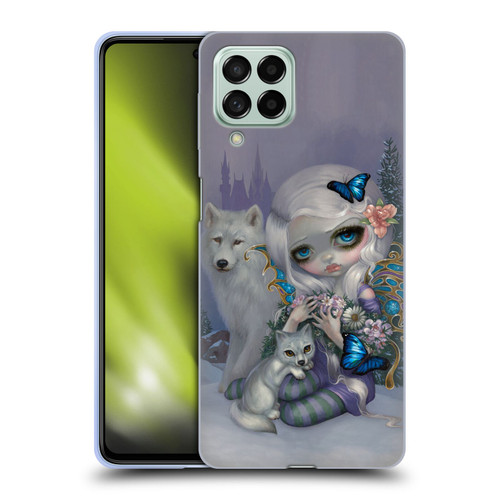 Strangeling Fairy Art Winter with Wolf Soft Gel Case for Samsung Galaxy M53 (2022)