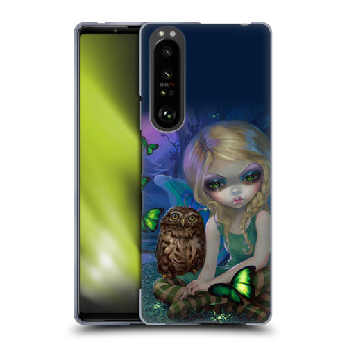 Strangeling Fairy Art Summer with Owl Soft Gel Case for Sony Xperia 1 III
