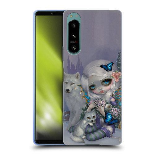 Strangeling Fairy Art Winter with Wolf Soft Gel Case for Sony Xperia 5 IV