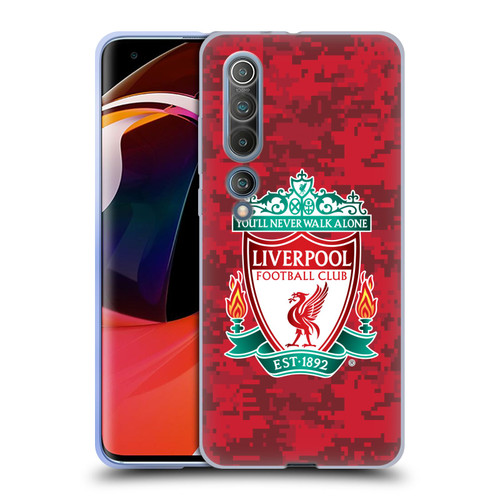 Liverpool Football Club Digital Camouflage Home Red Crest Soft Gel Case for Xiaomi Mi 10 5G / Mi 10 Pro 5G