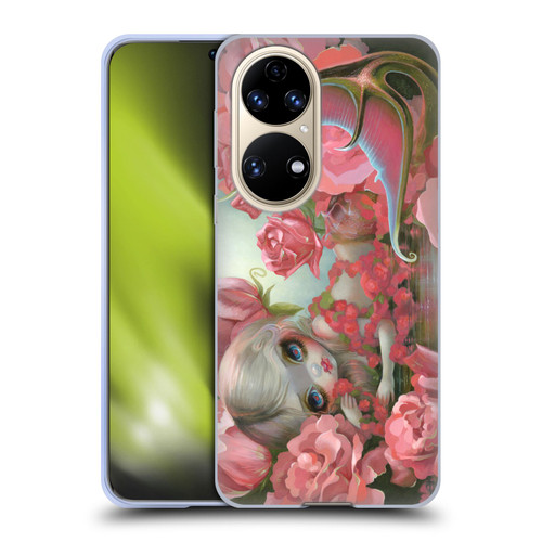Strangeling Mermaid Roses Soft Gel Case for Huawei P50