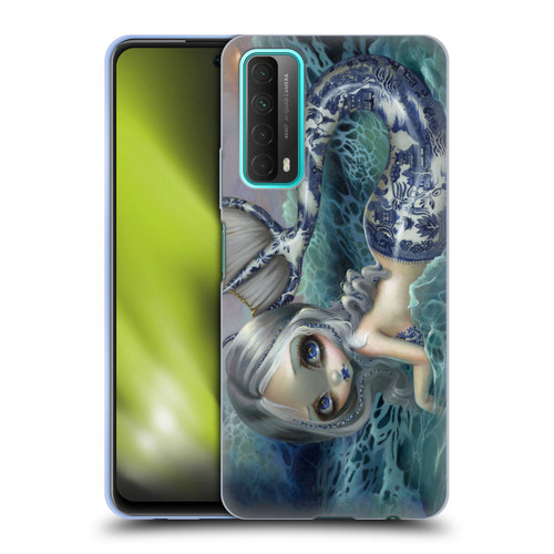 Strangeling Mermaid Blue Willow Tail Soft Gel Case for Huawei P Smart (2021)