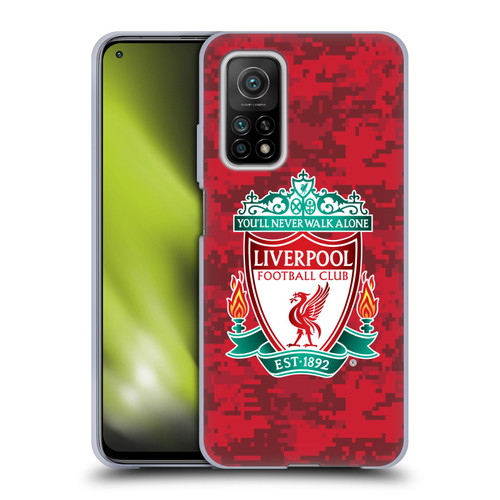 Liverpool Football Club Digital Camouflage Home Red Crest Soft Gel Case for Xiaomi Mi 10T 5G