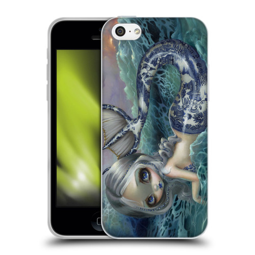 Strangeling Mermaid Blue Willow Tail Soft Gel Case for Apple iPhone 5c