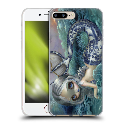 Strangeling Mermaid Blue Willow Tail Soft Gel Case for Apple iPhone 7 Plus / iPhone 8 Plus