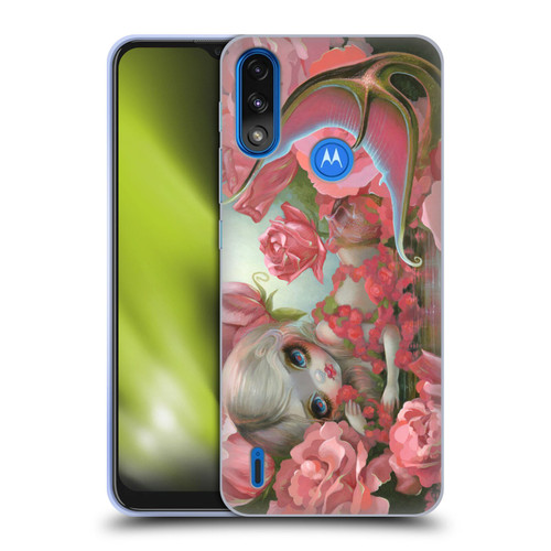Strangeling Mermaid Roses Soft Gel Case for Motorola Moto E7 Power / Moto E7i Power