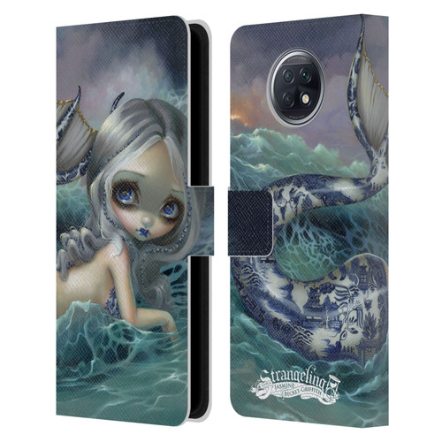 Strangeling Mermaid Blue Willow Tail Leather Book Wallet Case Cover For Xiaomi Redmi Note 9T 5G