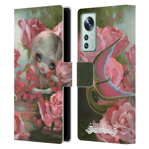 Strangeling Mermaid Roses Leather Book Wallet Case Cover For Xiaomi 12
