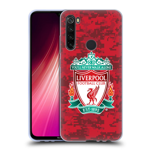 Liverpool Football Club Digital Camouflage Home Red Crest Soft Gel Case for Xiaomi Redmi Note 8T