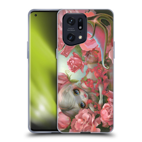 Strangeling Mermaid Roses Soft Gel Case for OPPO Find X5 Pro