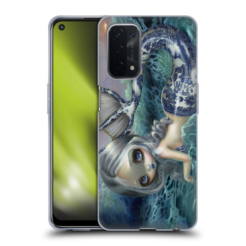 Strangeling Mermaid Blue Willow Tail Soft Gel Case for OPPO A54 5G