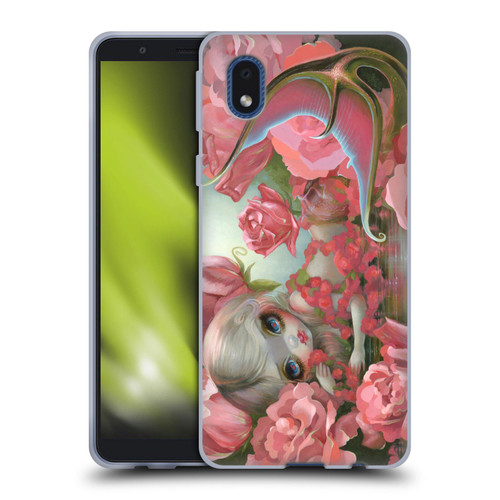 Strangeling Mermaid Roses Soft Gel Case for Samsung Galaxy A01 Core (2020)