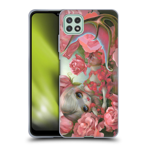 Strangeling Mermaid Roses Soft Gel Case for Samsung Galaxy A22 5G / F42 5G (2021)