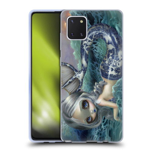 Strangeling Mermaid Blue Willow Tail Soft Gel Case for Samsung Galaxy Note10 Lite