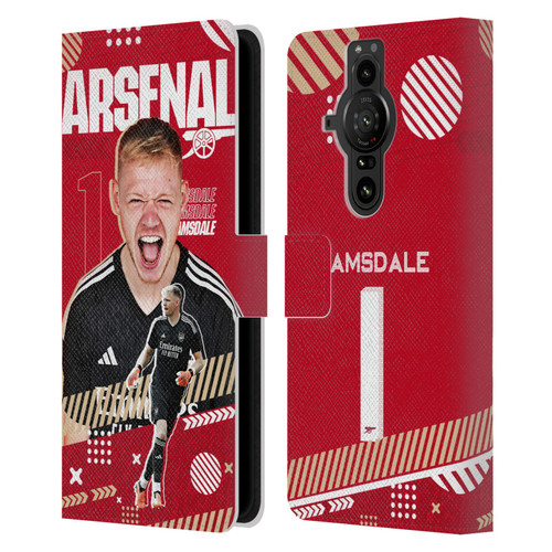 Arsenal FC 2023/24 First Team Aaron Ramsdale Leather Book Wallet Case Cover For Sony Xperia Pro-I