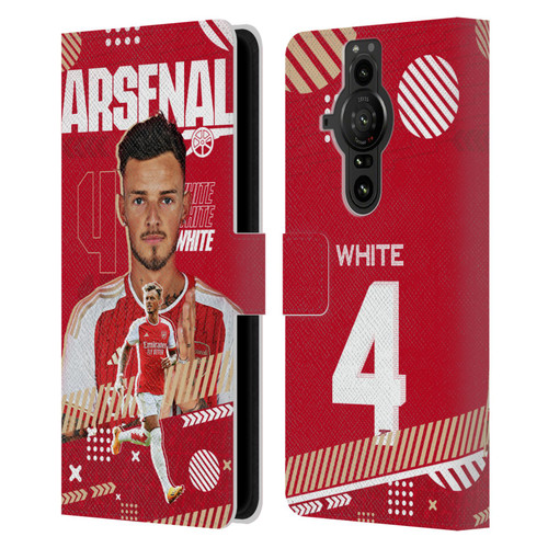 Arsenal FC 2023/24 First Team Ben White Leather Book Wallet Case Cover For Sony Xperia Pro-I