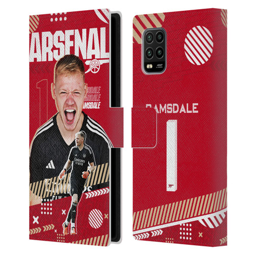 Arsenal FC 2023/24 First Team Aaron Ramsdale Leather Book Wallet Case Cover For Xiaomi Mi 10 Lite 5G