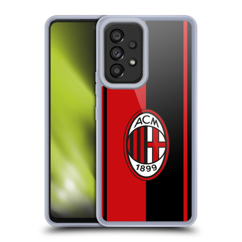 AC Milan Crest Red And Black Soft Gel Case for Samsung Galaxy A53 5G (2022)