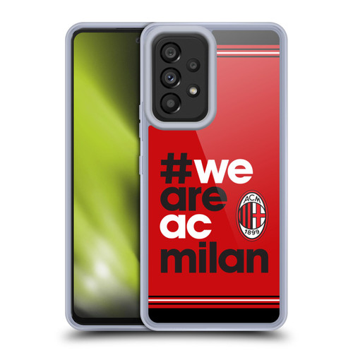 AC Milan Crest Stripes Soft Gel Case for Samsung Galaxy A53 5G (2022)