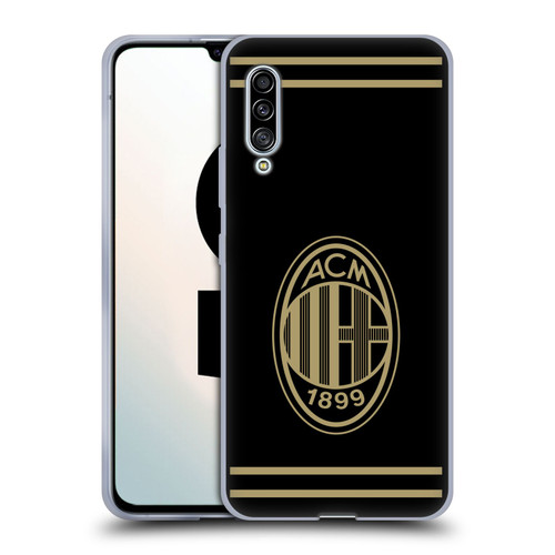 AC Milan Crest Black And Gold Soft Gel Case for Samsung Galaxy A90 5G (2019)