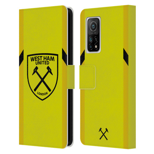 West Ham United FC 2023/24 Crest Kit Away Goalkeeper Leather Book Wallet Case Cover For Xiaomi Mi 10T 5G