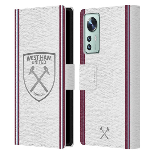 West Ham United FC 2023/24 Crest Kit Away Leather Book Wallet Case Cover For Xiaomi 12