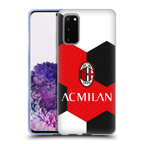 AC Milan Crest Ball Soft Gel Case for Samsung Galaxy S20 / S20 5G