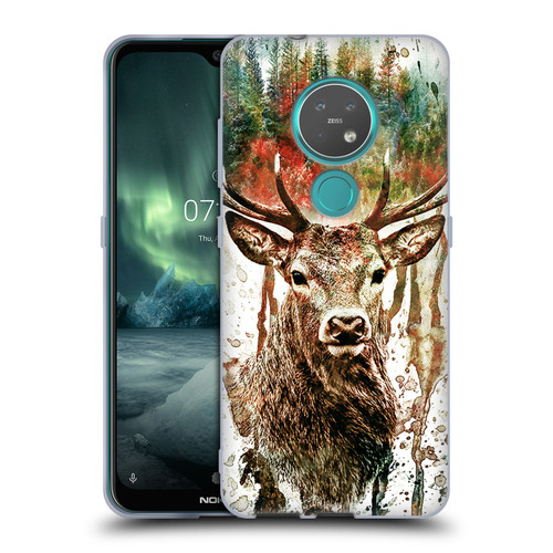 Riza Peker Animals Deer Soft Gel Case for Nokia 6.2 / 7.2