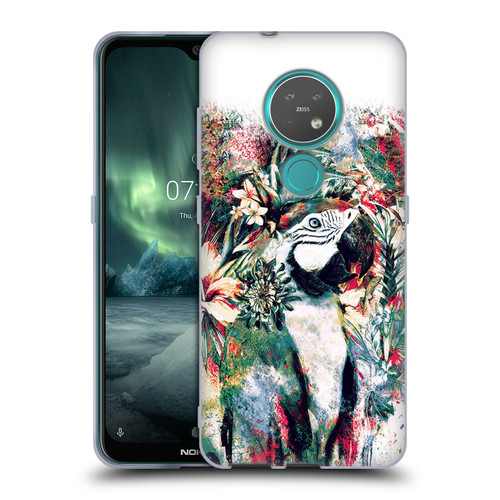 Riza Peker Animals Parrot Soft Gel Case for Nokia 6.2 / 7.2