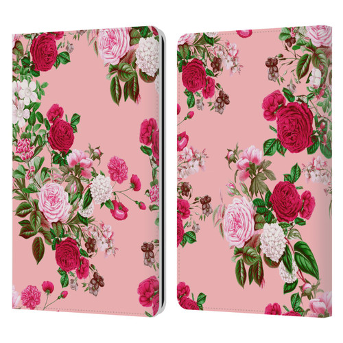 Riza Peker Florals Romance Leather Book Wallet Case Cover For Amazon Kindle Paperwhite 1 / 2 / 3