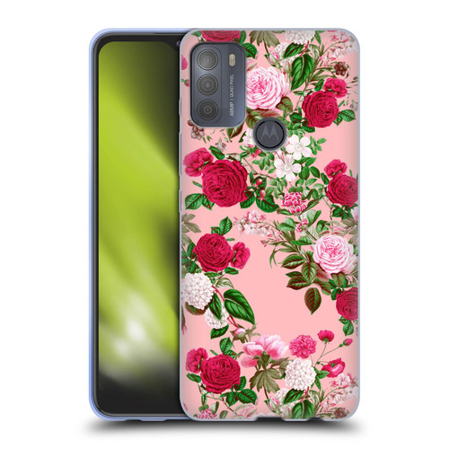 Riza Peker Florals Romance Soft Gel Case for Motorola Moto G50