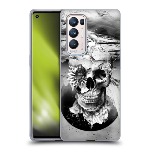 Riza Peker Skulls 6 Black And White 2 Soft Gel Case for OPPO Find X3 Neo / Reno5 Pro+ 5G