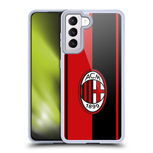AC Milan Crest Red And Black Soft Gel Case for Samsung Galaxy S21 5G