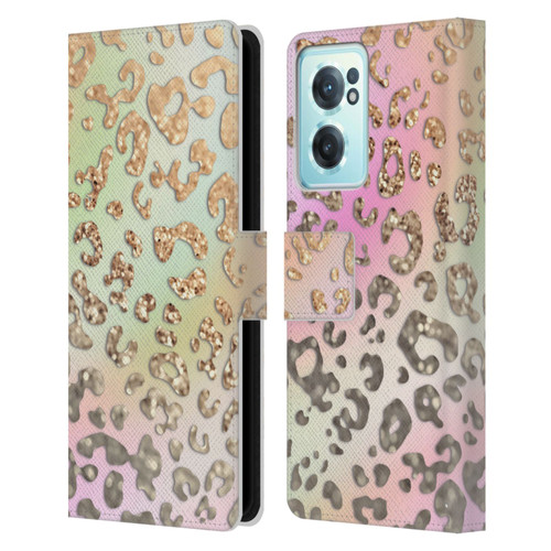Monika Strigel Dreamland Gold Leopard Leather Book Wallet Case Cover For OnePlus Nord CE 2 5G
