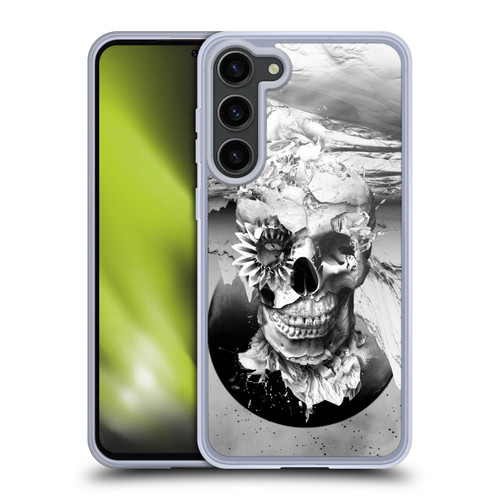 Riza Peker Skulls 6 Black And White 2 Soft Gel Case for Samsung Galaxy S23+ 5G
