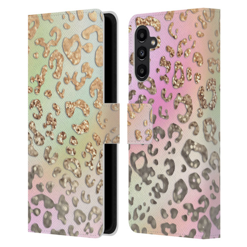 Monika Strigel Dreamland Gold Leopard Leather Book Wallet Case Cover For Samsung Galaxy A13 5G (2021)