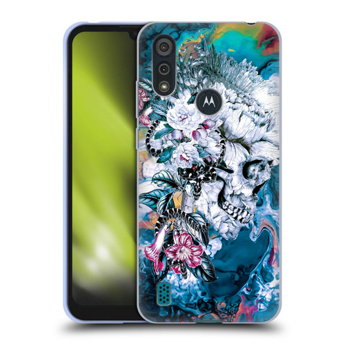 Riza Peker Skulls 9 Memento Mori Soft Gel Case for Motorola Moto E6s (2020)