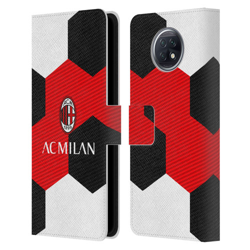 AC Milan Crest Ball Leather Book Wallet Case Cover For Xiaomi Redmi Note 9T 5G