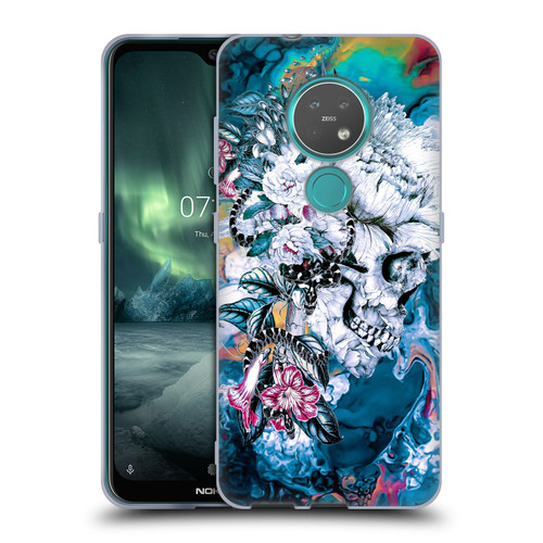 Riza Peker Skulls 9 Memento Mori Soft Gel Case for Nokia 6.2 / 7.2