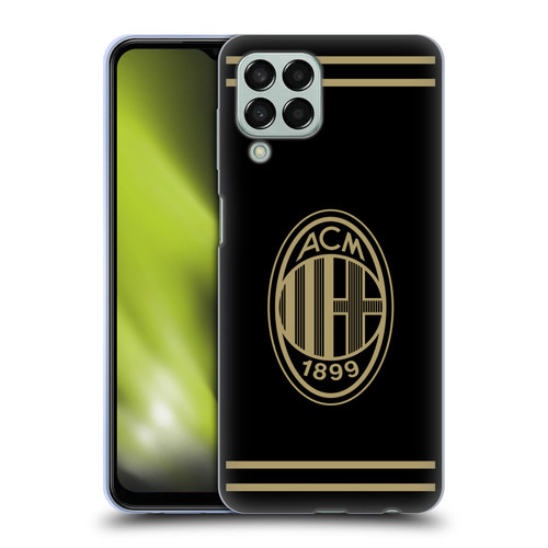 AC Milan Crest Black And Gold Soft Gel Case for Samsung Galaxy M33 (2022)