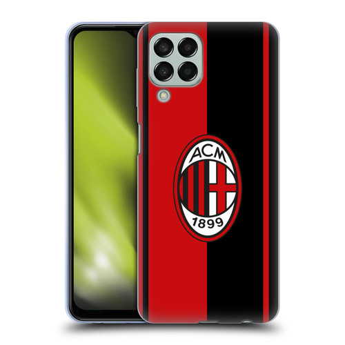 AC Milan Crest Red And Black Soft Gel Case for Samsung Galaxy M33 (2022)