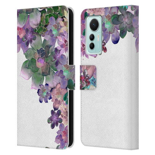 Monika Strigel My Garden Succulent Leather Book Wallet Case Cover For Xiaomi 12 Lite