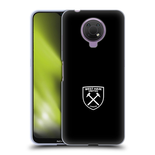 West Ham United FC Crest White Logo Soft Gel Case for Nokia G10