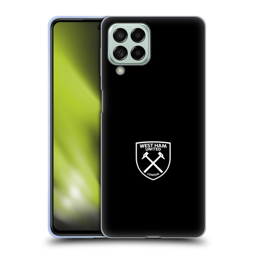 West Ham United FC Crest White Logo Soft Gel Case for Samsung Galaxy M53 (2022)