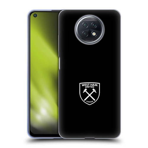 West Ham United FC Crest White Logo Soft Gel Case for Xiaomi Redmi Note 9T 5G