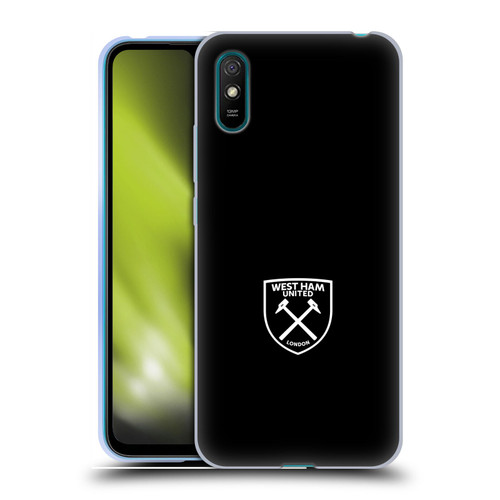 West Ham United FC Crest White Logo Soft Gel Case for Xiaomi Redmi 9A / Redmi 9AT