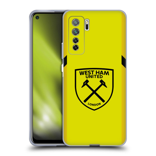West Ham United FC 2023/24 Crest Kit Away Goalkeeper Soft Gel Case for Huawei Nova 7 SE/P40 Lite 5G