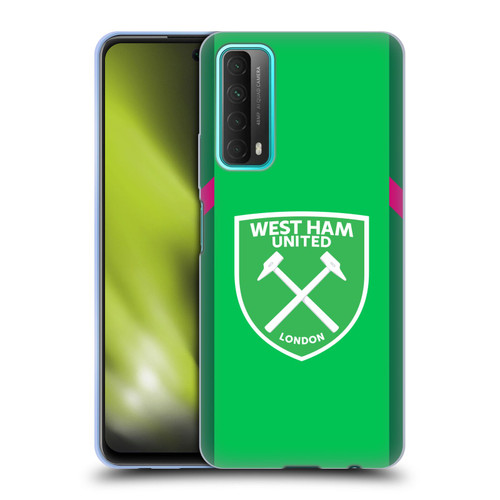 West Ham United FC 2023/24 Crest Kit Home Goalkeeper Soft Gel Case for Huawei P Smart (2021)